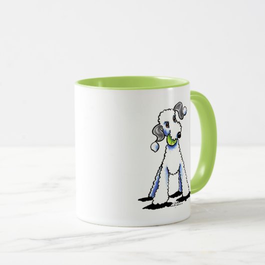 Bedlington Terrier Let's Play Mok (Voorkant rechts)