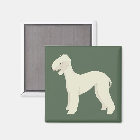 Bedlington Terrier Magneet (Voorkant / Achterkant)