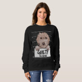 Bedlington Terrier Mugshot Guilty Dog Trui (Voorkant volledig)