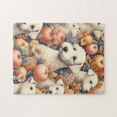 Bedlington Terrier naadloos Legpuzzel (Horizontaal)