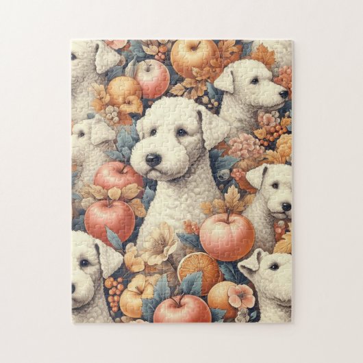 Bedlington Terrier naadloos Legpuzzel (Verticaal)