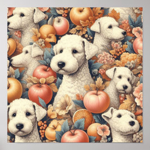 Bedlington Terrier naadloos Poster