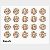 Bedlington Terrier naadloos Ronde Sticker (Vel)