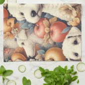  Bedlington Terrier naadloos Theedoek (Gevouwen)