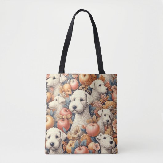  Bedlington Terrier naadloos Tote Bag (Voorkant)