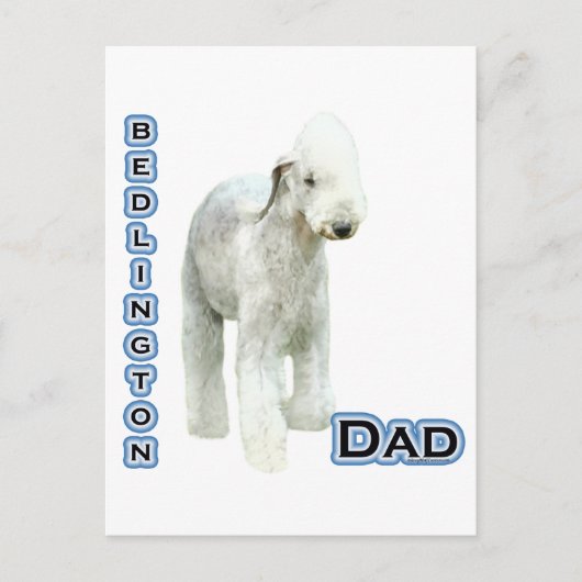 Bedlington Terrier Pa 4 Briefkaart (Voorkant)