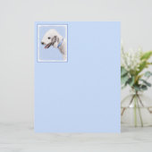 Bedlington Terrier Painting - Originele Dog Art (Staand voorkant)