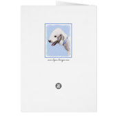 Bedlington Terrier Painting - Originele Dog Art (Achterkant)