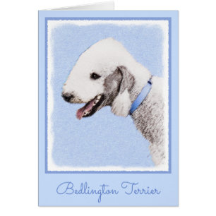 Bedlington Terrier Painting - Originele Dog Art
