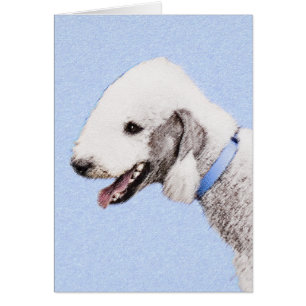 Bedlington Terrier Painting - Originele Dog Art
