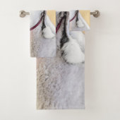 Bedlington Terrier Painting - Originele Dog Art Bad Handdoek (Insitu)