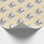 Bedlington Terrier Painting - Originele Dog Art Cadeaupapier (Hoek)