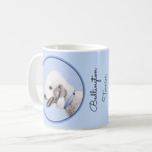 Bedlington Terrier Painting - Originele Dog Art Koffiemok