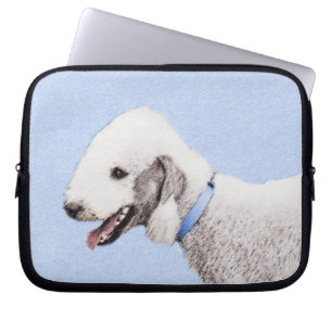 Bedlington Terrier Painting - Originele Dog Art Laptop Sleeve
