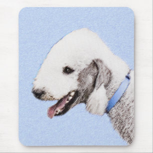 Bedlington Terrier Painting - Originele Dog Art Muismat