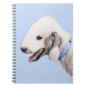 Bedlington Terrier Painting - Originele Dog Art Notitieboek