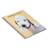 Bedlington Terrier Painting - Originele Dog Art Notitieboek (Rechterzijde)