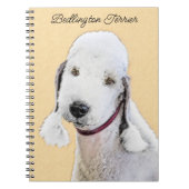 Bedlington Terrier Painting - Originele Dog Art Notitieboek (Voorkant)