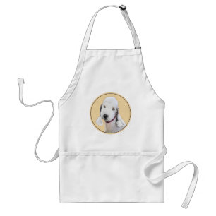 Bedlington Terrier Painting - Originele Dog Art Standaard Schort