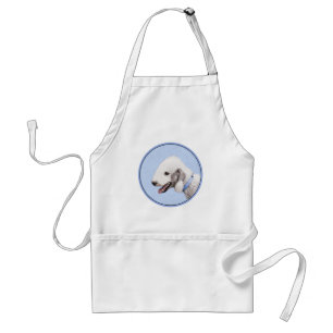 Bedlington Terrier Painting - Originele Dog Art Standaard Schort