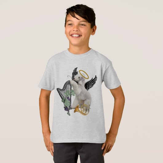 Bedlington Terrier Perfect Angel T-shirt (Voorkant volledig)