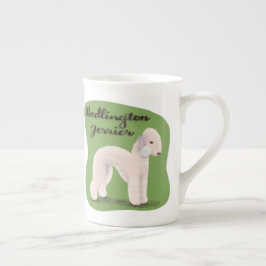 Bedlington Terrier Porselein Kop