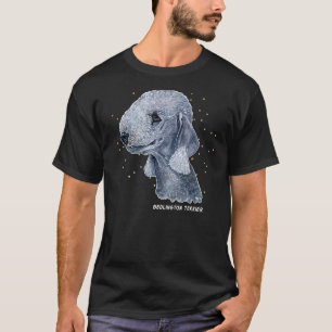 Bedlington Terrier Portrait 4 Pet Bedlington Dog O T-shirt