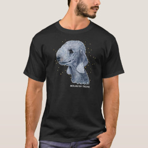 Bedlington Terrier Portrait 4 Pet Bedlington Dog O T-shirt