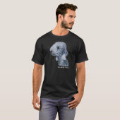 Bedlington Terrier Portrait 4 Pet Bedlington Dog O T-shirt (Voorkant volledig)