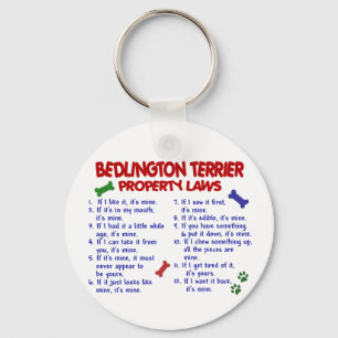 BEDLINGTON TERRIER Property Laws 2 Sleutelhanger
