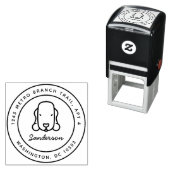 Bedlington Terrier retouradres stempel Zelfinkt (In situ)