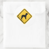 Bedlington Terrier Ronde Sticker (Tas)