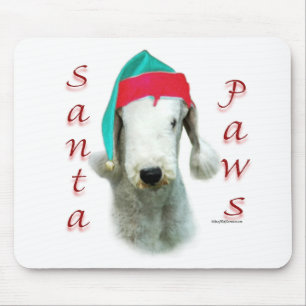 Bedlington Terrier Santa Paws Muismat