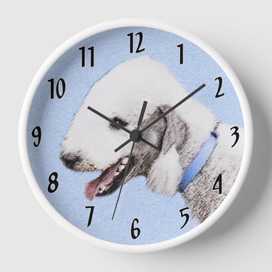 Bedlington Terrier Schilderij - Originele Honden K (Voorkant)