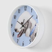 Bedlington Terrier Schilderij - Originele Honden K (Hoek)