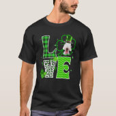 Bedlington Terrier Shamrock C Irish St Patricks Da T-shirt (Voorkant)