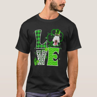 Bedlington Terrier Shamrock C Irish St Patricks Da T-shirt