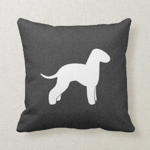 Bedlington Terrier Silhouette Kussen