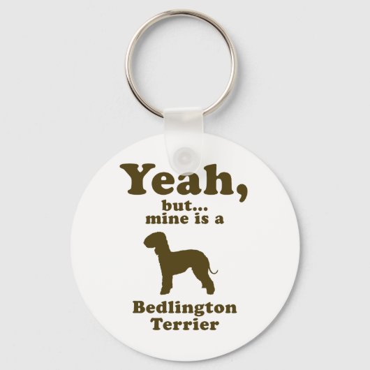 Bedlington Terrier Sleutelhanger (Voorkant)
