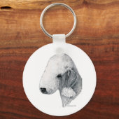 Bedlington Terrier Sleutelhanger (Voorkant)