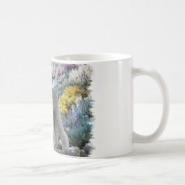 Bedlington Terrier Summer Garden Art Koffiemok