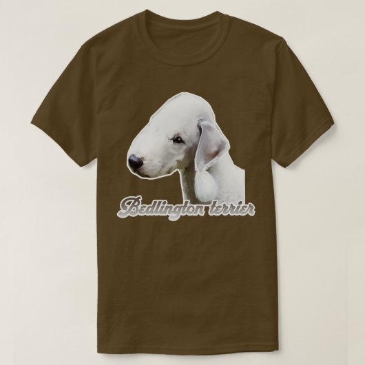 Bedlington terriër t-shirt (Design voorkant)