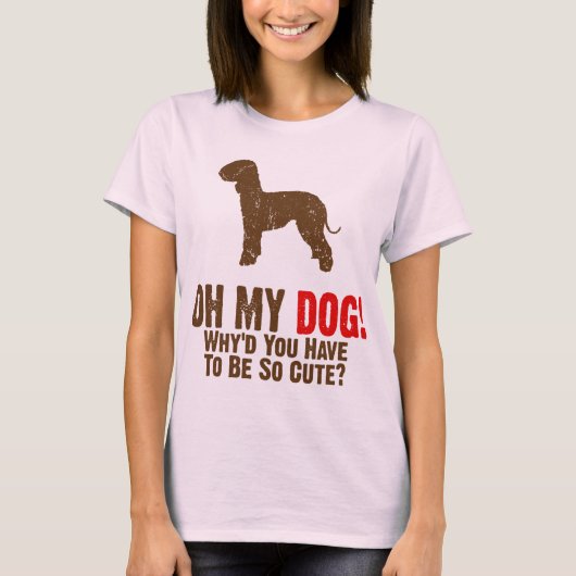 Bedlington Terrier T-shirt (Voorkant)