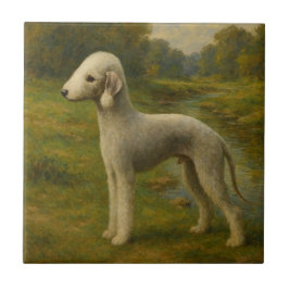 Bedlington Terrier Tegeltje