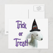 Bedlington Terrier Trick Briefkaart (Voorkant / Achterkant)