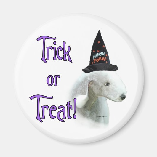 Bedlington Terrier Trick Magneet (Voorkant)