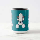 Bedlington Terrier Tweekleurige Koffiemok (Center)