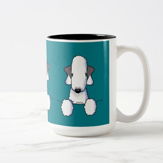Bedlington Terrier Tweekleurige Koffiemok (Rechts)