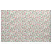 Bedlington Terrier vintage florals munt Stof (Fat Quarter)