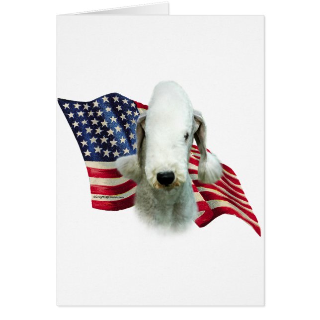Bedlington Terrier Vlag (Voorkant)